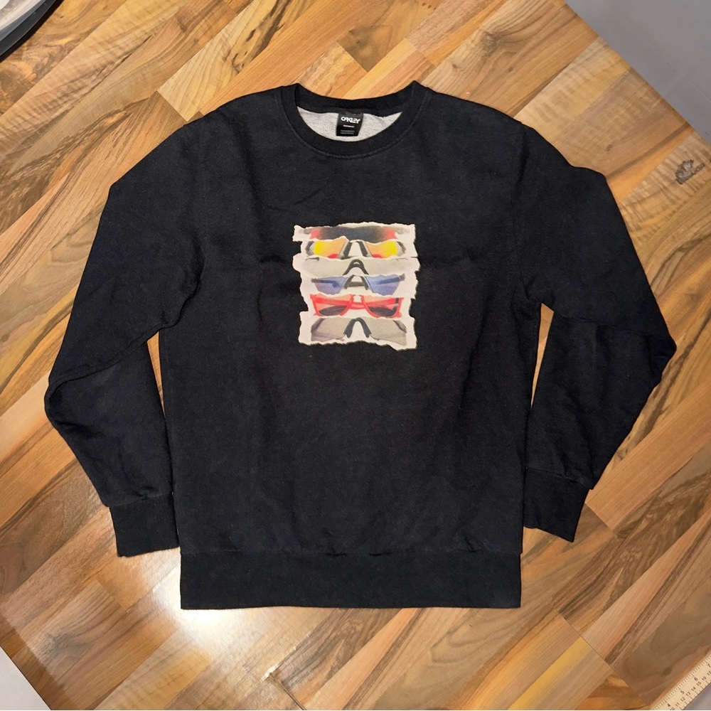 Oakley Black Crewneck Sweater with Graphic